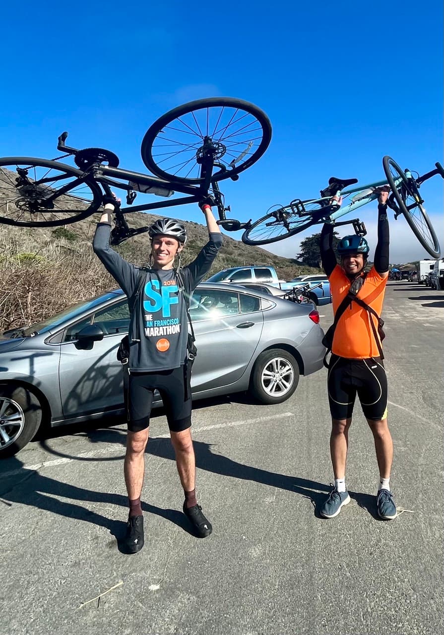 Me, Lydia, and Delba filming the Next.js Conf keynote